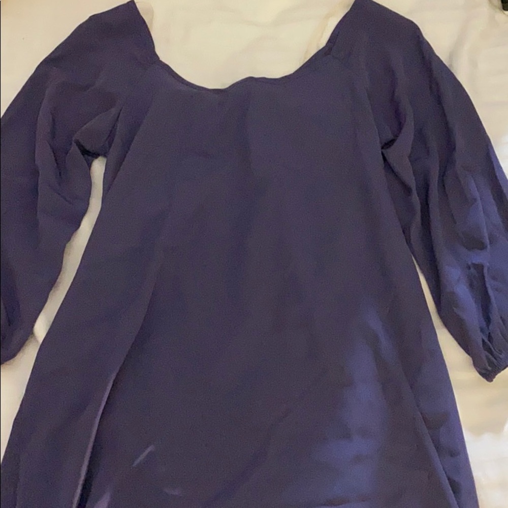 Purple flowy dress